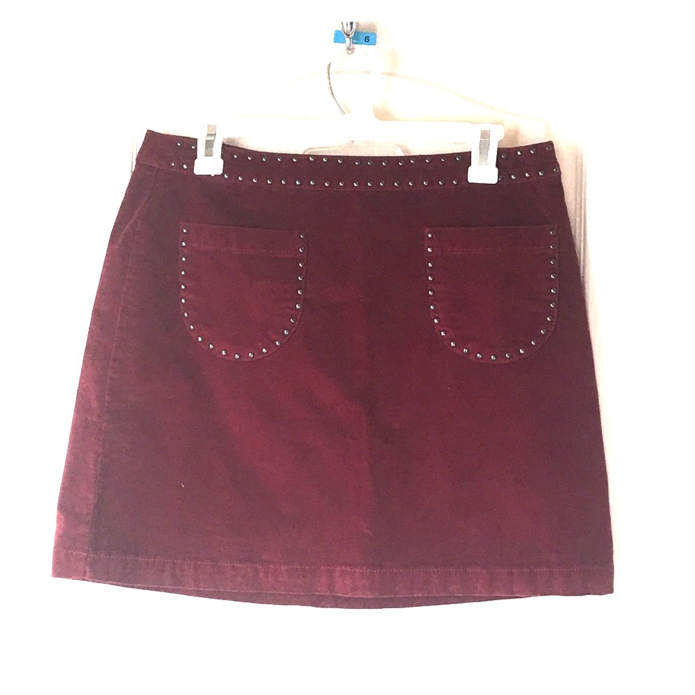 Burgundy skirt